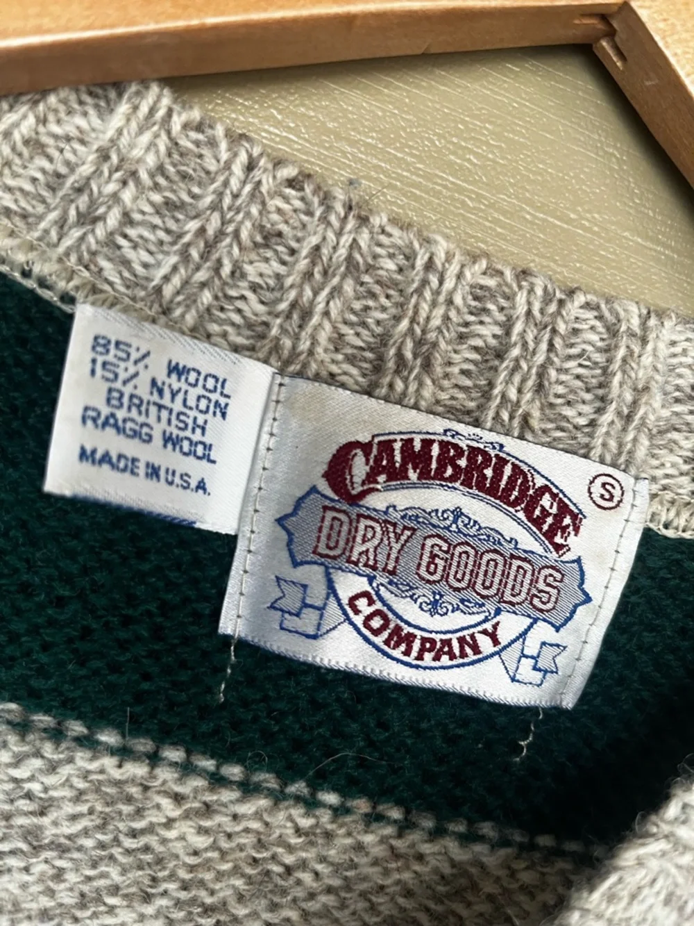 Cambridge Dry Goods Wool Striped Sweater Small - Picture 7 of 7